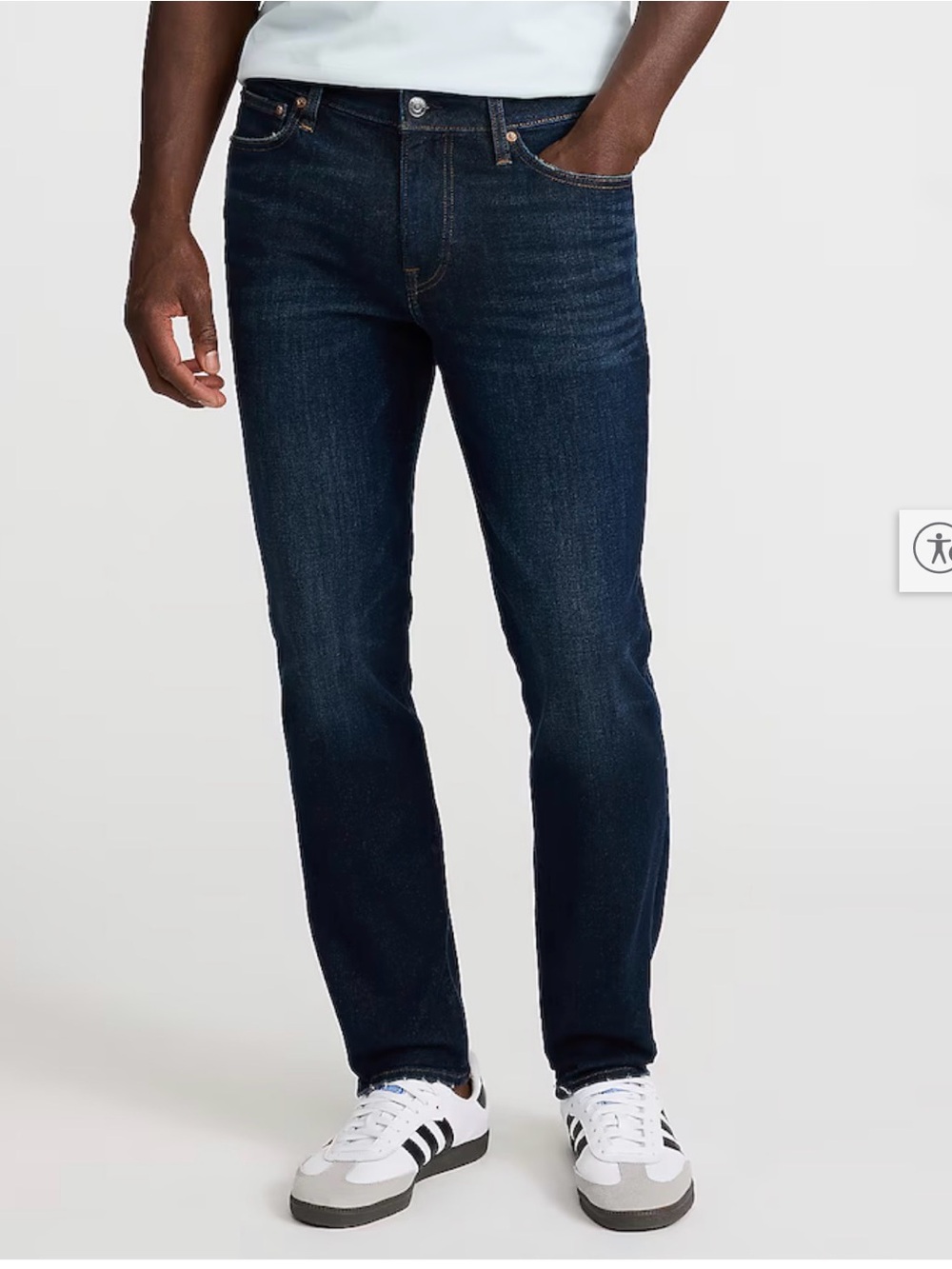 Express Men's Dark Indigo Slim Straight Jeans